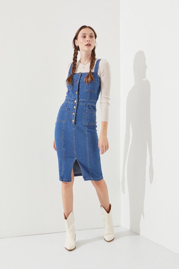 Stretch Denim Dress