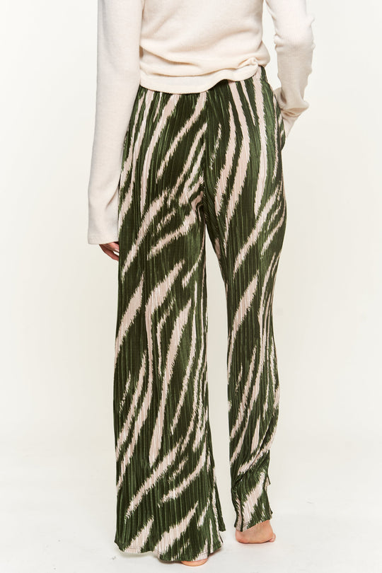 Zebra Print Knit Pants