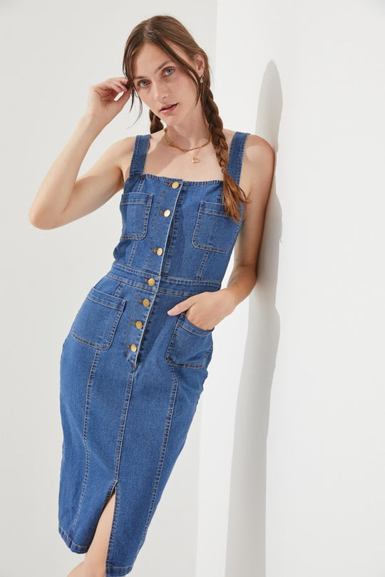 Stretch Denim Dress