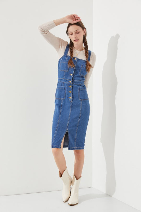 Stretch Denim Dress