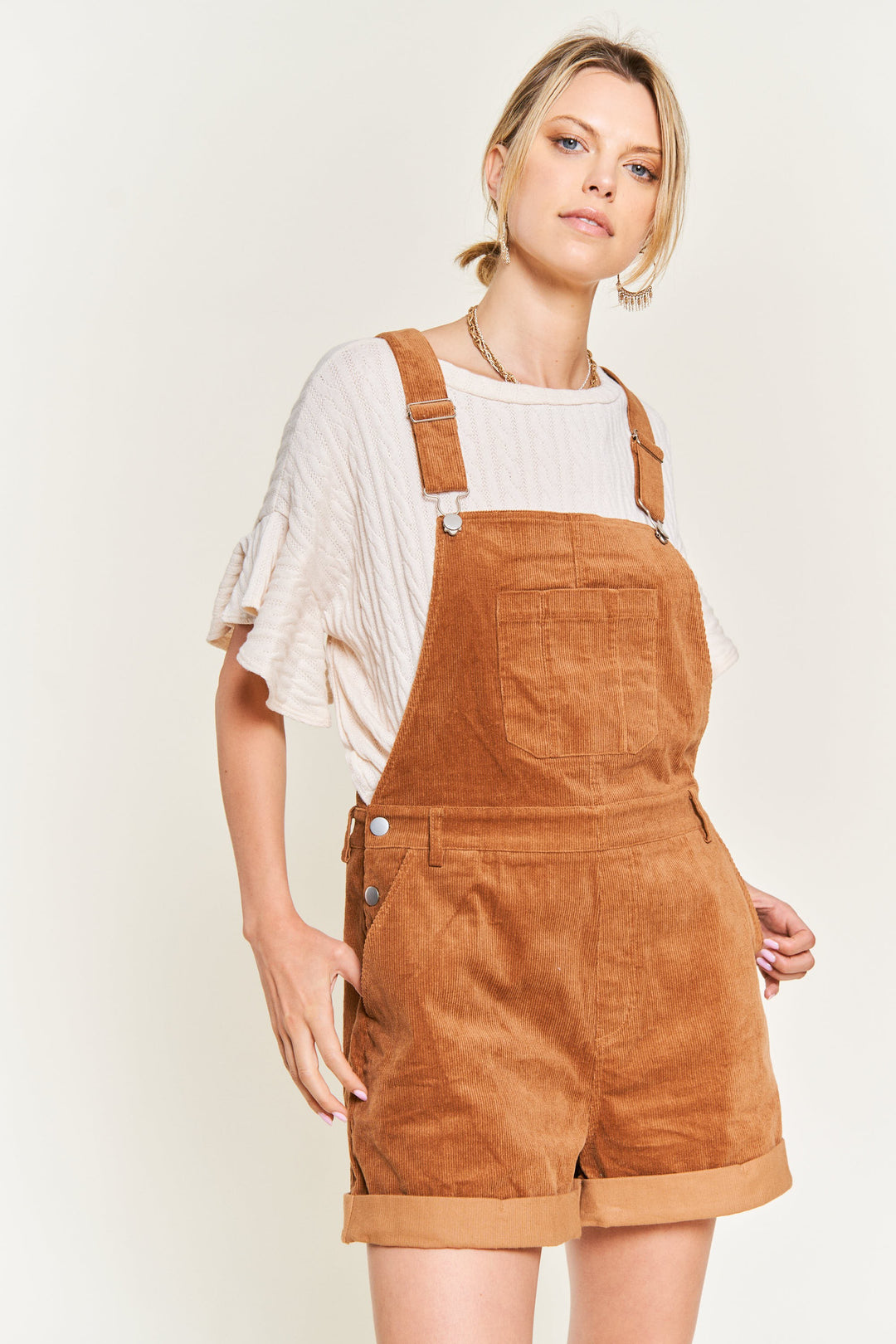 Corduroy Adjustable Shoulder Overalls