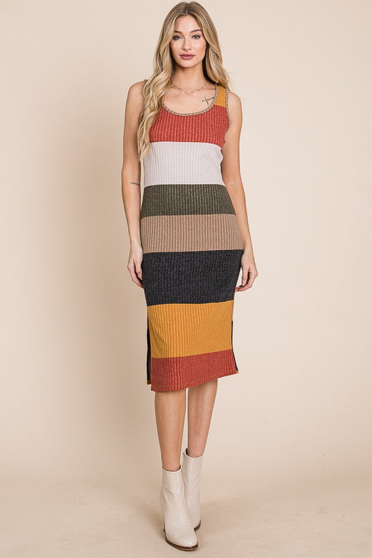 Color Block Casual Dress