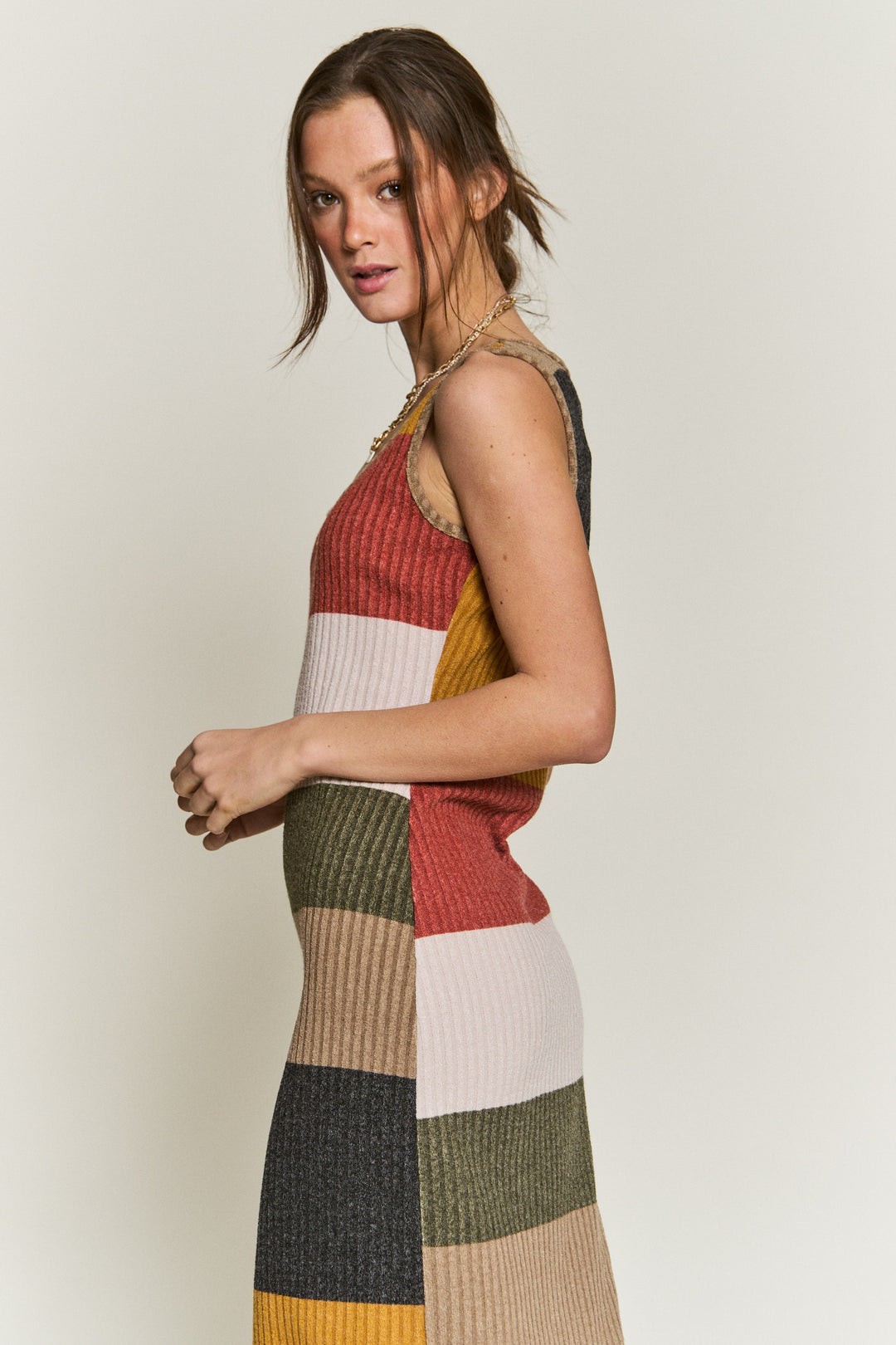 Color Block Casual Dress