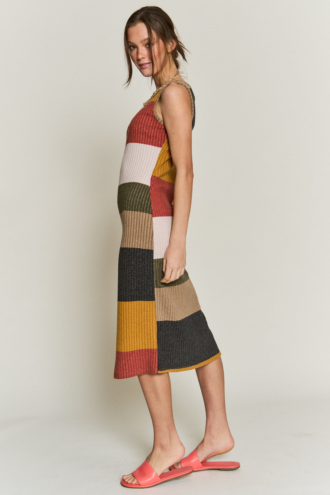 Color Block Casual Dress