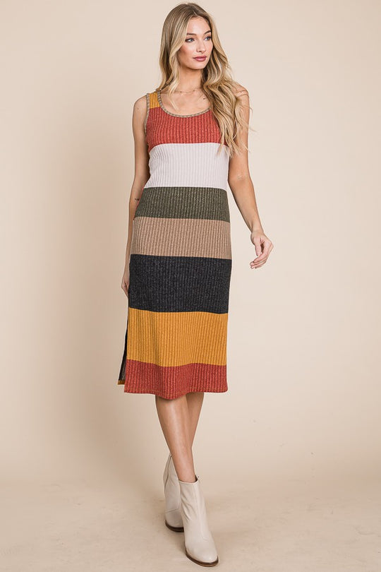 Color Block Casual Dress