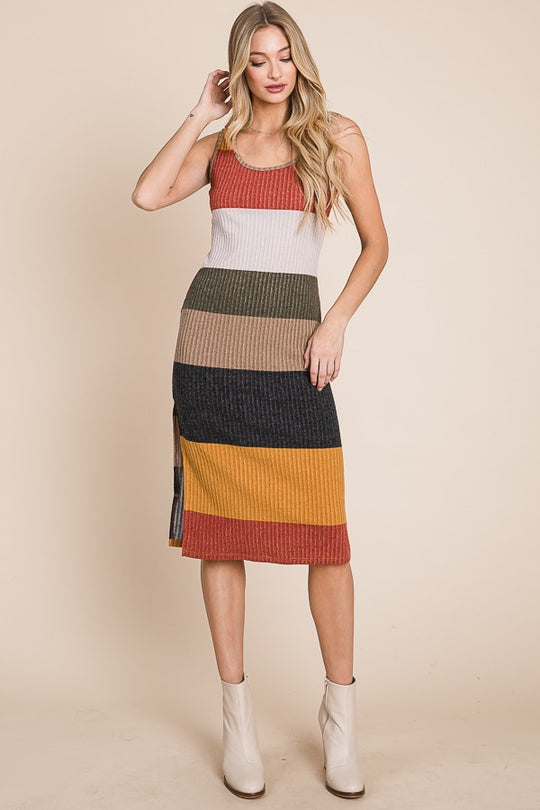 Color Block Casual Dress