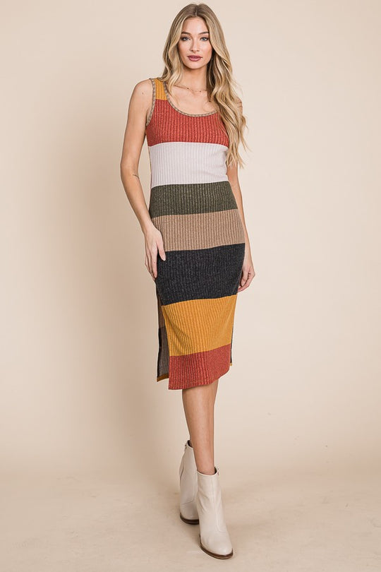 Color Block Casual Dress