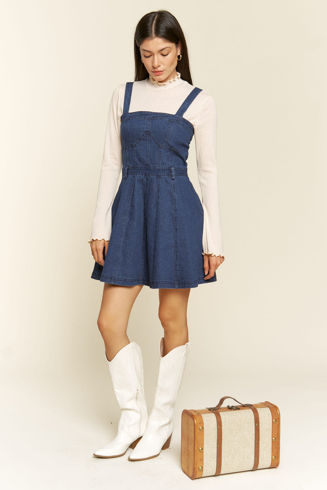 Stretch Denim Dress