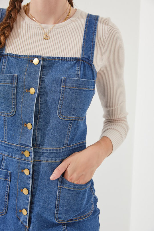 Stretch Denim Dress