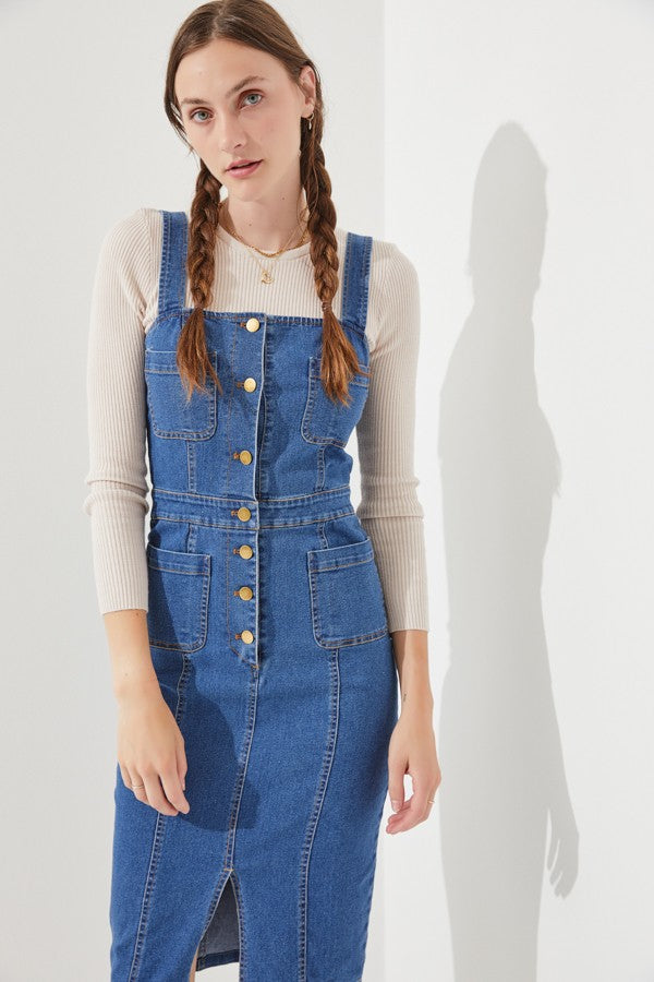 Stretch Denim Dress