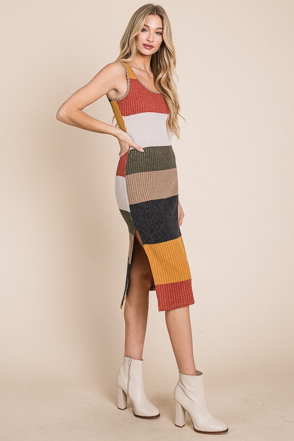 Color Block Casual Dress