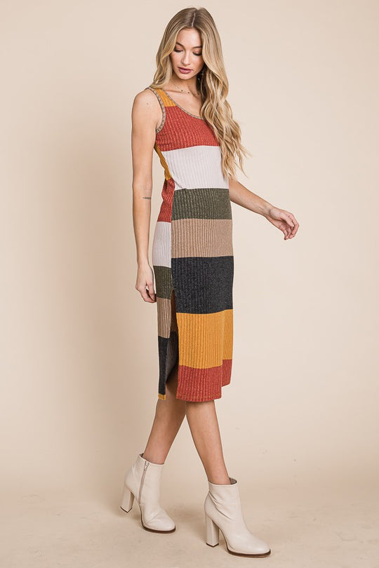 Color Block Casual Dress