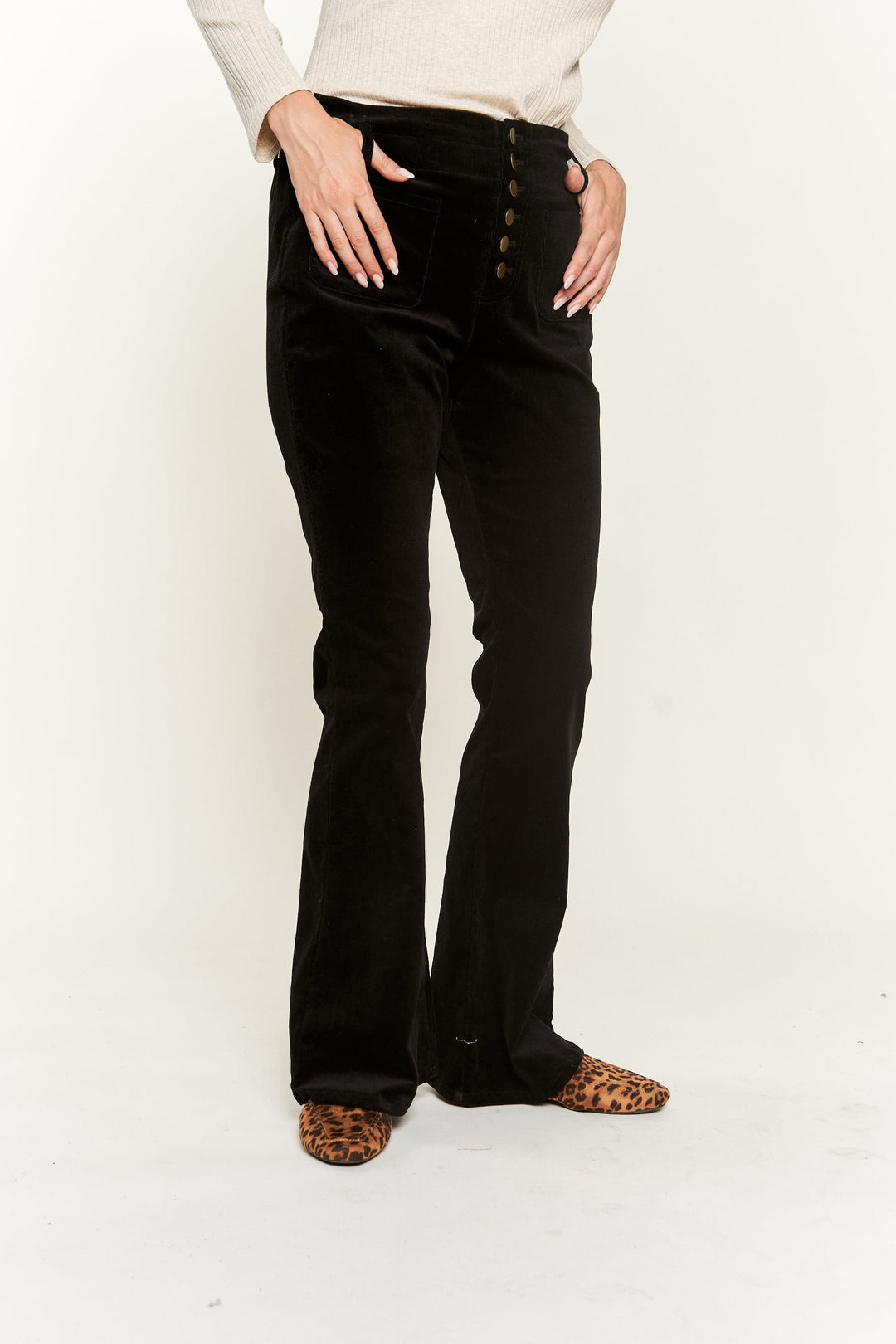 Corduroy Flare Pants