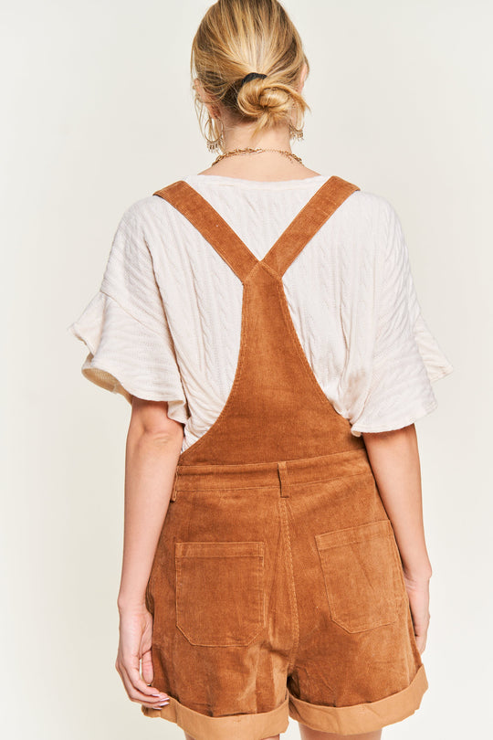 Corduroy Adjustable Shoulder Overalls