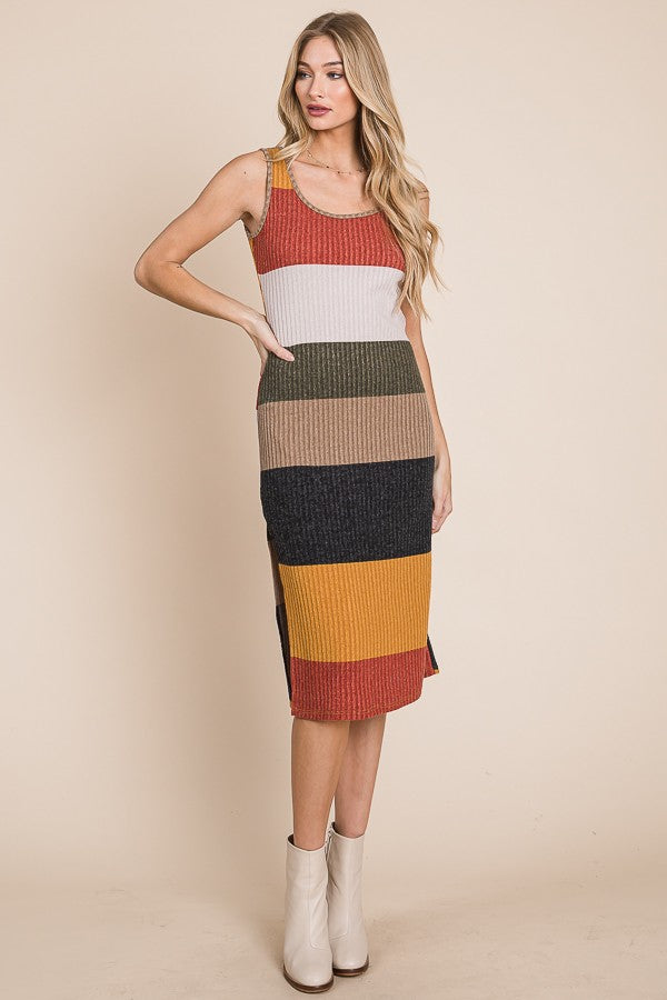 Color Block Casual Dress