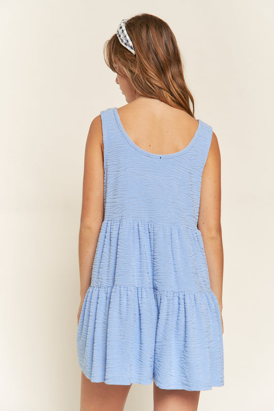 Texture Knit Tiered Romper