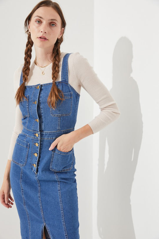 Stretch Denim Dress