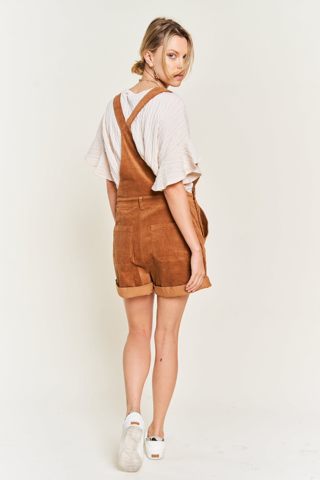 Corduroy Adjustable Shoulder Overalls