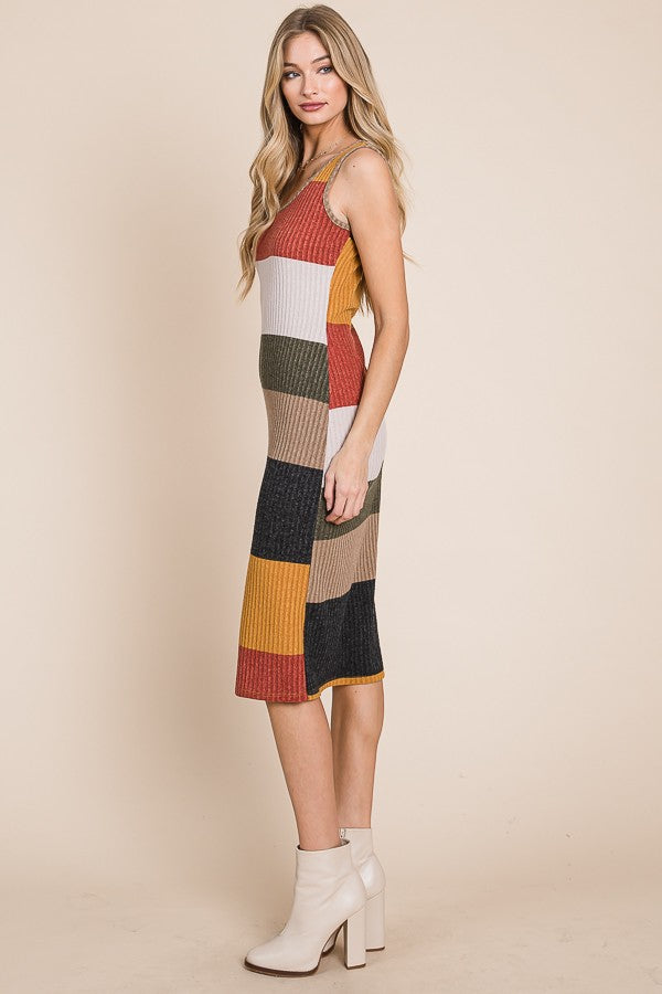 Color Block Casual Dress